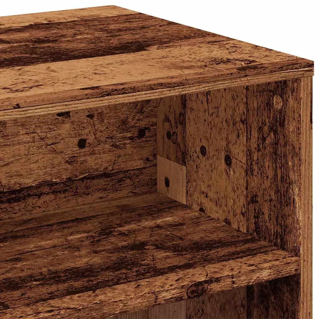 Meuble TV Effet Bois Marron - 80 cm-Mon Meuble TV-Vieux bois-7