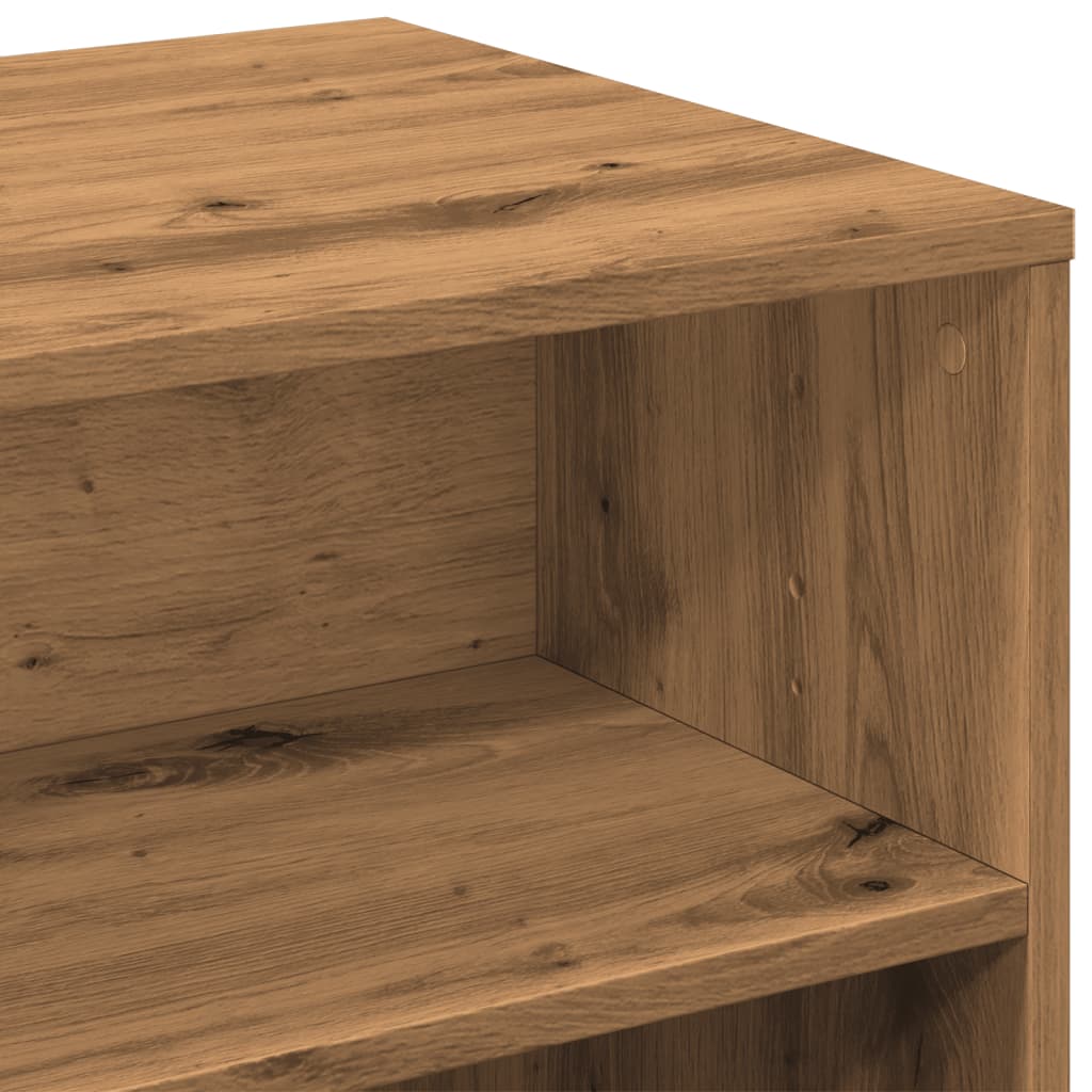 Meuble TV Effet Chêne Artisanal - 120 cm-Mon Meuble TV-Chêne artisanal-7