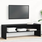 Meuble TV Effet Chêne Artisanal - 120 cm-Mon Meuble TV-Chêne noir-14