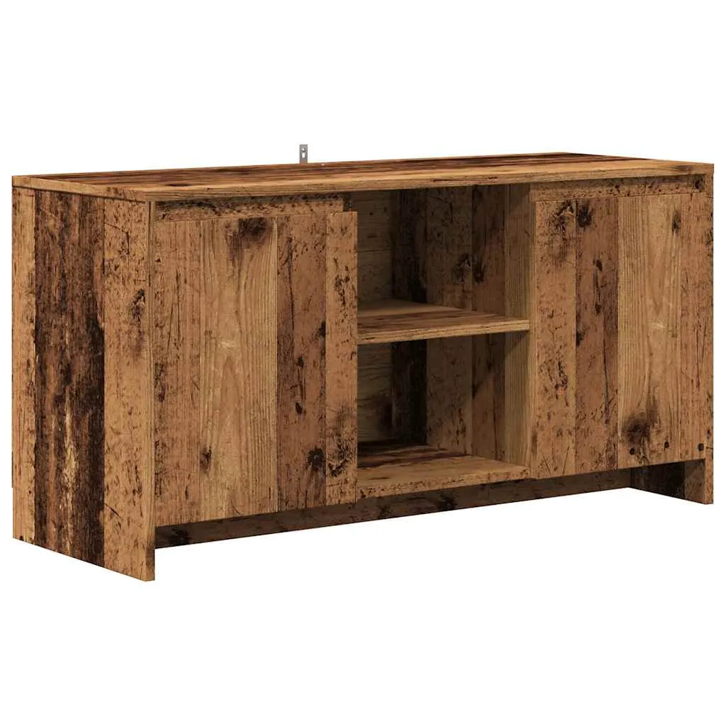 Meuble TV Effet Chêne Foncé - 102 cm-Mon Meuble TV-1