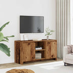 Meuble TV Effet Chêne Foncé - 102 cm-Mon Meuble TV-2