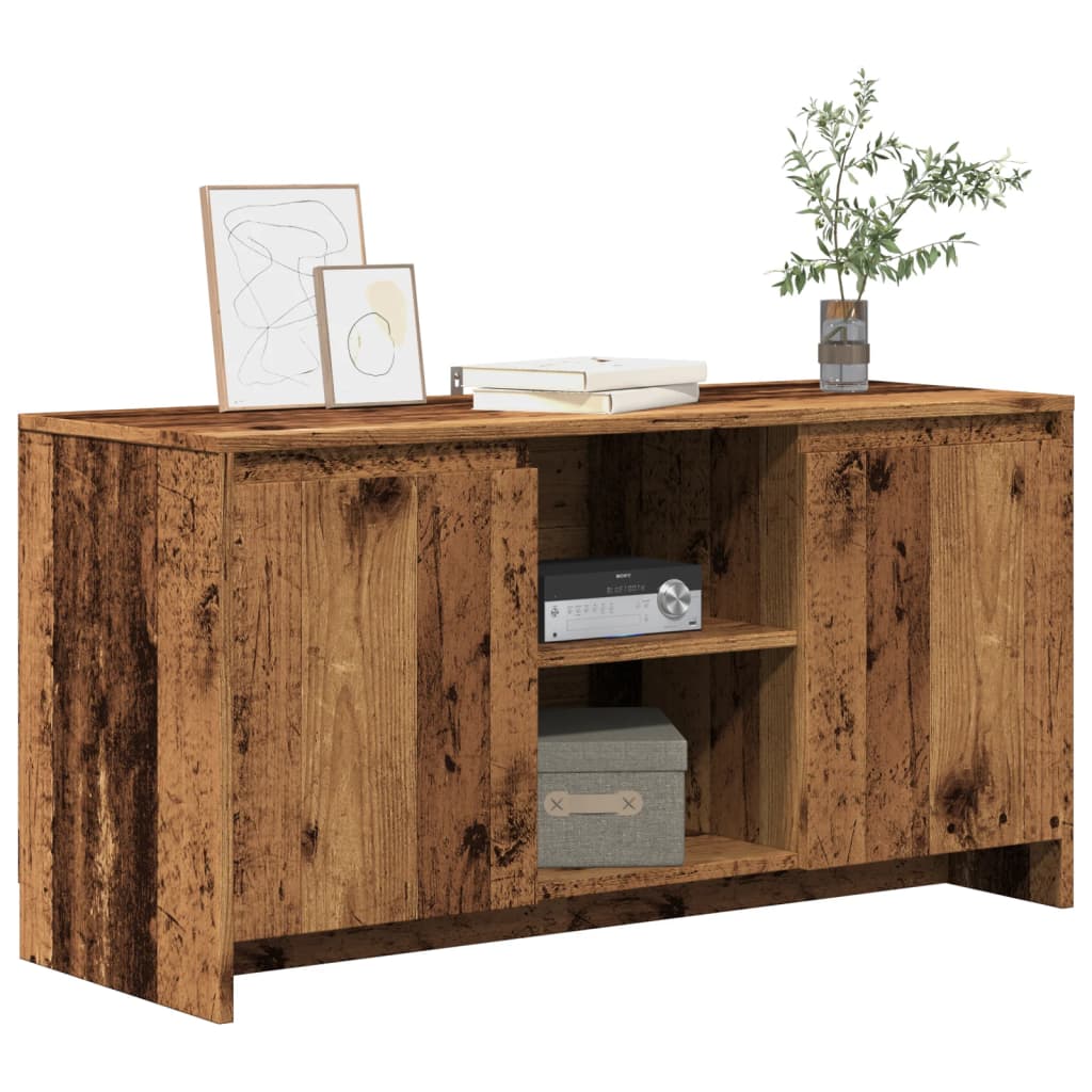 Meuble TV Effet Chêne Foncé - 102 cm-Mon Meuble TV-3