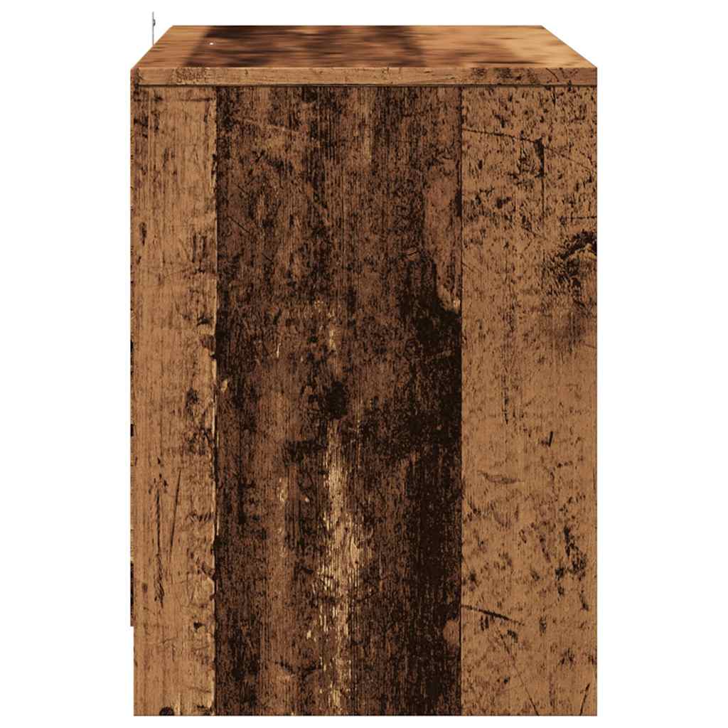 Meuble TV Effet Chêne Foncé - 102 cm-Mon Meuble TV-5