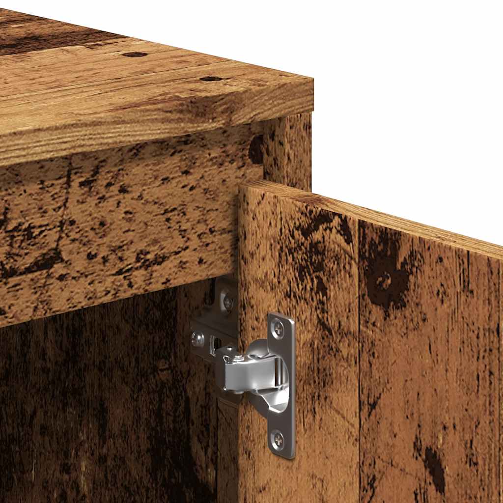 Meuble TV Effet Chêne Foncé - 102 cm-Mon Meuble TV-8