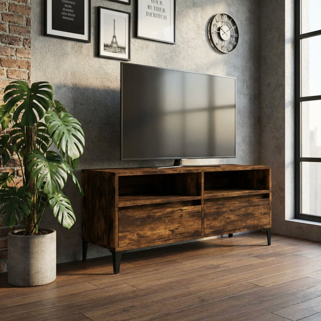 meuble-tv-effet-chene-fume-et-metal-100-cm-decor