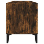 Meuble TV Effet Chêne Fumé et Métal - 100 cm-Mon Meuble TV-7