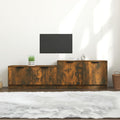 Meuble TV Effet Chêne Marron - 158,5 cm-Mon Meuble TV-Chêne fumé-1-1