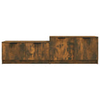 Meuble TV Effet Chêne Marron - 158,5 cm-Mon Meuble TV-Chêne fumé-1-5