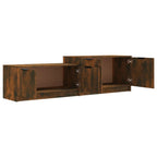 Meuble TV Effet Chêne Marron - 158,5 cm-Mon Meuble TV-Chêne fumé-1-6