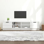 Meuble TV Effet Chêne Naturel - 80 cm-Mon Meuble TV-Blanc brillant-2-27