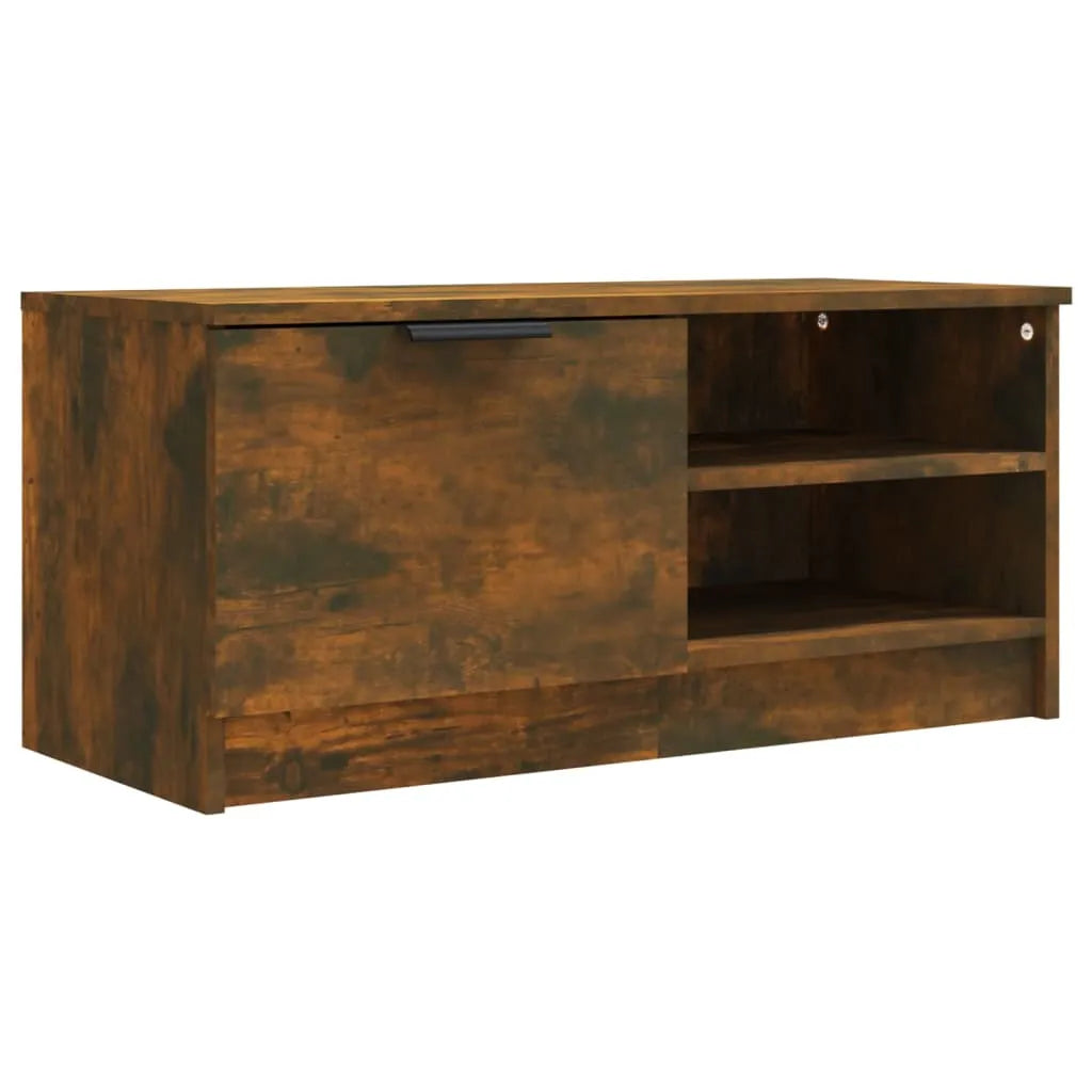 Meuble TV Effet Chêne Naturel - 80 cm-Mon Meuble TV-Chêne fumé-1-1