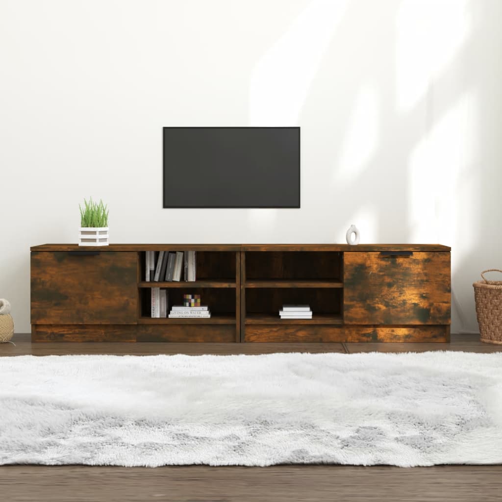 Meuble TV Effet Chêne Naturel - 80 cm-Mon Meuble TV-Chêne fumé-2-28