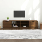 Meuble TV Effet Chêne Naturel - 80 cm-Mon Meuble TV-Chêne marron-2-11