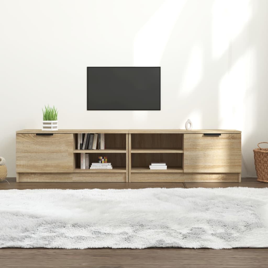 Meuble TV Effet Chêne Naturel - 80 cm-Mon Meuble TV-Chêne sonoma-2-25