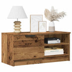 Meuble TV Effet Chêne Naturel - 80 cm-Mon Meuble TV-Vieux bois-1-13