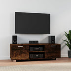 Meuble TV Effet Chêne Sonoma - 120 cm-Mon Meuble TV-Chêne fumé-120 cm-1-14