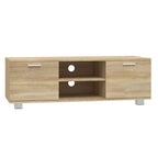 Meuble TV Effet Chêne Sonoma - 120 cm-Mon Meuble TV-Chêne fumé-120 cm-1-2