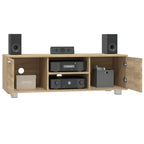 Meuble TV Effet Chêne Sonoma - 120 cm-Mon Meuble TV-Chêne fumé-120 cm-1-3