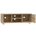 Meuble TV Effet Chêne Sonoma - 120 cm-Mon Meuble TV-Chêne fumé-120 cm-1-5