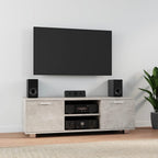 Meuble TV Effet Chêne Sonoma - 120 cm-Mon Meuble TV-Gris béton-120 cm-1-13