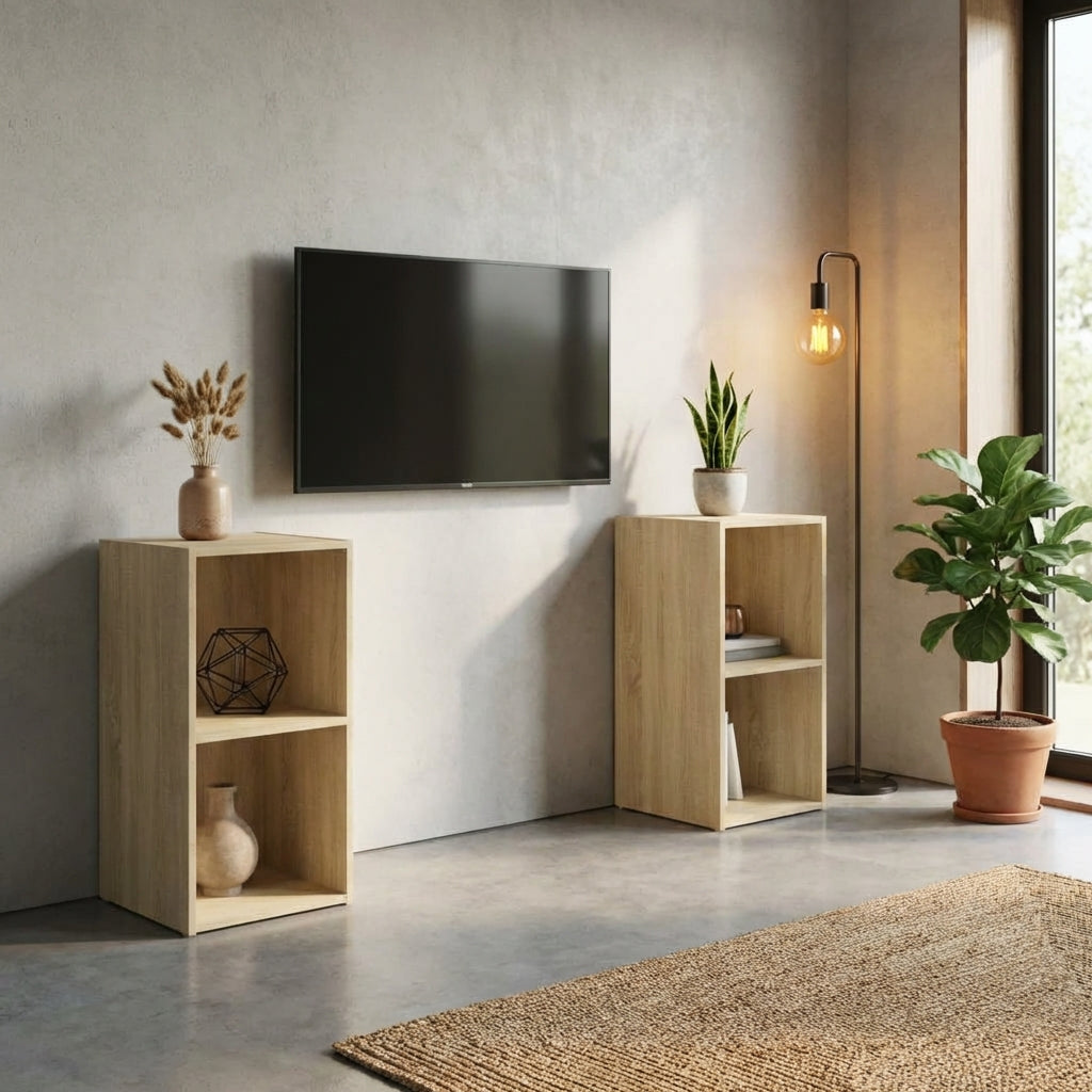 meuble-tv-effet-chene-sonoma-lot-de-2-72-cm-decor