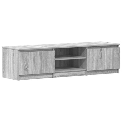 Meuble TV Effet Sonoma Gris - 140 cm