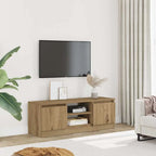 Meuble TV Effet Vieux Bois - 100 cm Longueur-Mon Meuble TV-Chêne artisanal-11