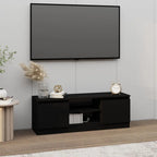 Meuble TV Effet Vieux Bois - 100 cm Longueur-Mon Meuble TV-Noir-17