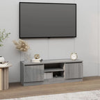 Meuble TV Effet Vieux Bois - 100 cm Longueur-Mon Meuble TV-Sonoma gris-16