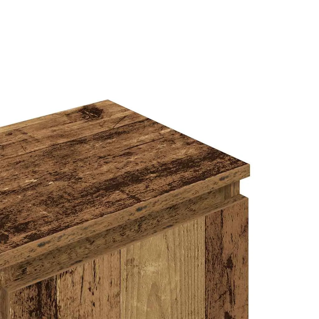 Meuble TV Effet Vieux Bois - 100 cm Longueur-Mon Meuble TV-Vieux bois-8