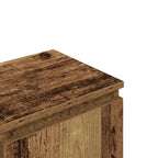 Meuble TV Effet Vieux Bois - 100 cm Longueur-Mon Meuble TV-Vieux bois-8