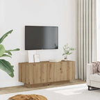 Meuble TV Effet Vieux Bois - 100 cm-Mon Meuble TV-chêne artisanal-16