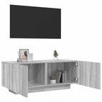 Meuble TV Effet Vieux Bois - 100 cm-Mon Meuble TV-Sonoma gris-15