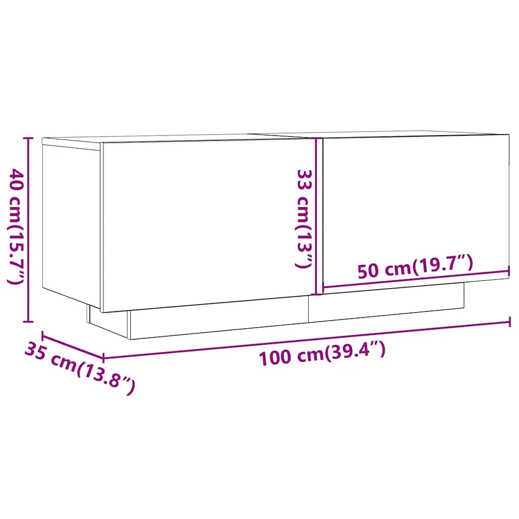 Meuble TV Effet Vieux Bois - 100 cm-Mon Meuble TV-Vieux bois-11