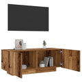 Meuble TV Effet Vieux Bois - 100 cm-Mon Meuble TV-Vieux bois-3