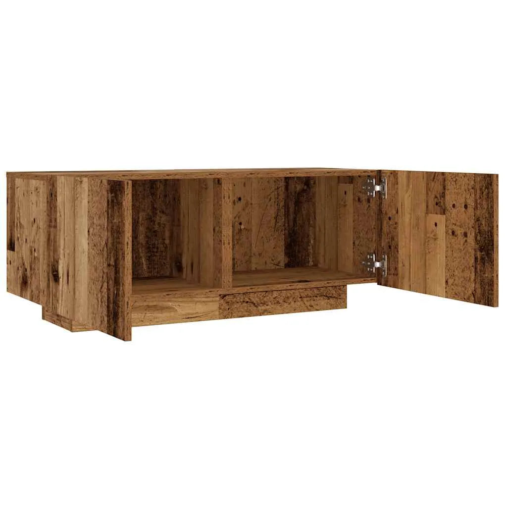 Meuble TV Effet Vieux Bois - 100 cm-Mon Meuble TV-Vieux bois-7