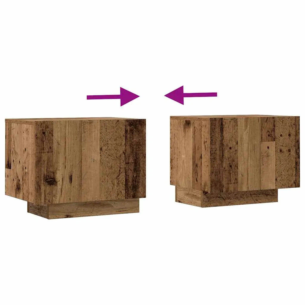 Meuble TV Effet Vieux Bois - 100 cm-Mon Meuble TV-Vieux bois-8