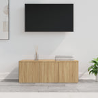 Meuble TV Effet Vieux Bois - Longueur 80 cm-Mon Meuble TV-Chêne sonoma-1-13