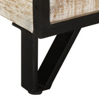 Meuble TV en Acacia Blanchi - 110 cm-Mon Meuble TV-7
