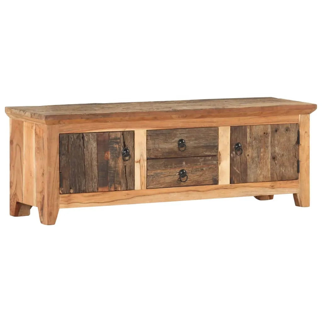 Meuble TV en Acacia et Bois de Récupération - 120 cm-Mon Meuble TV-1