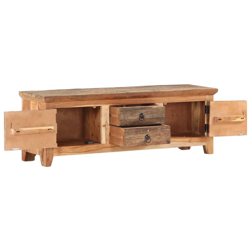 Meuble TV en Acacia et Bois de Récupération - 120 cm-Mon Meuble TV-3