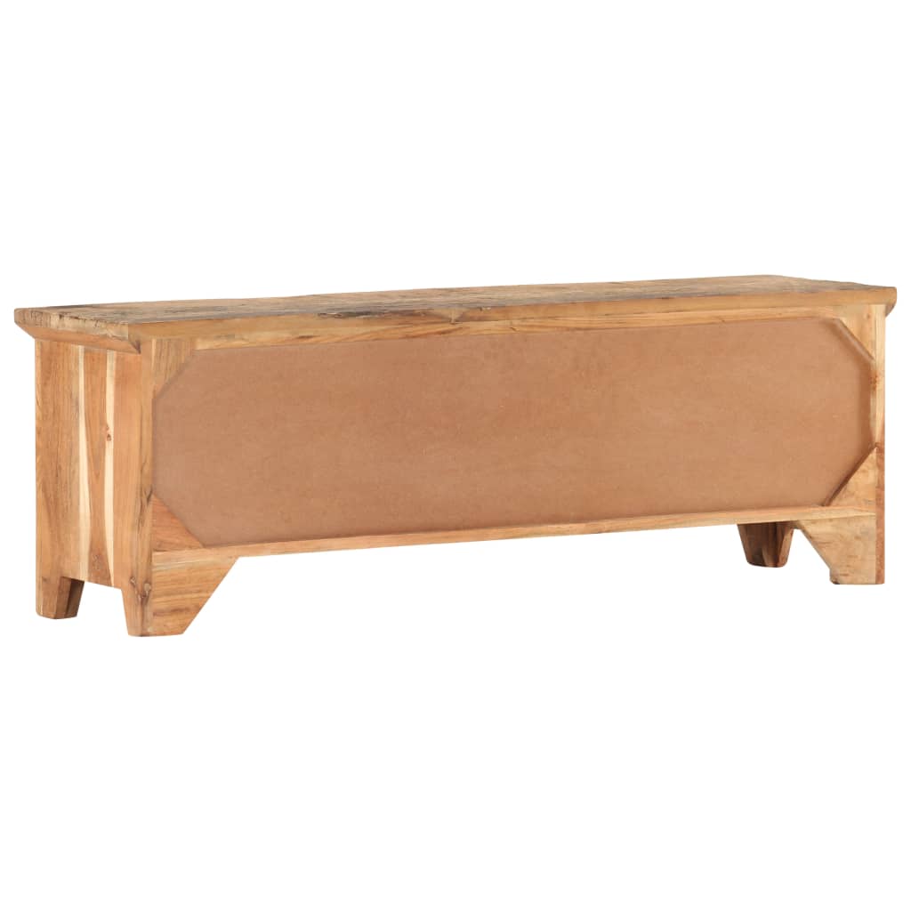 Meuble TV en Acacia et Bois de Récupération - 120 cm-Mon Meuble TV-4