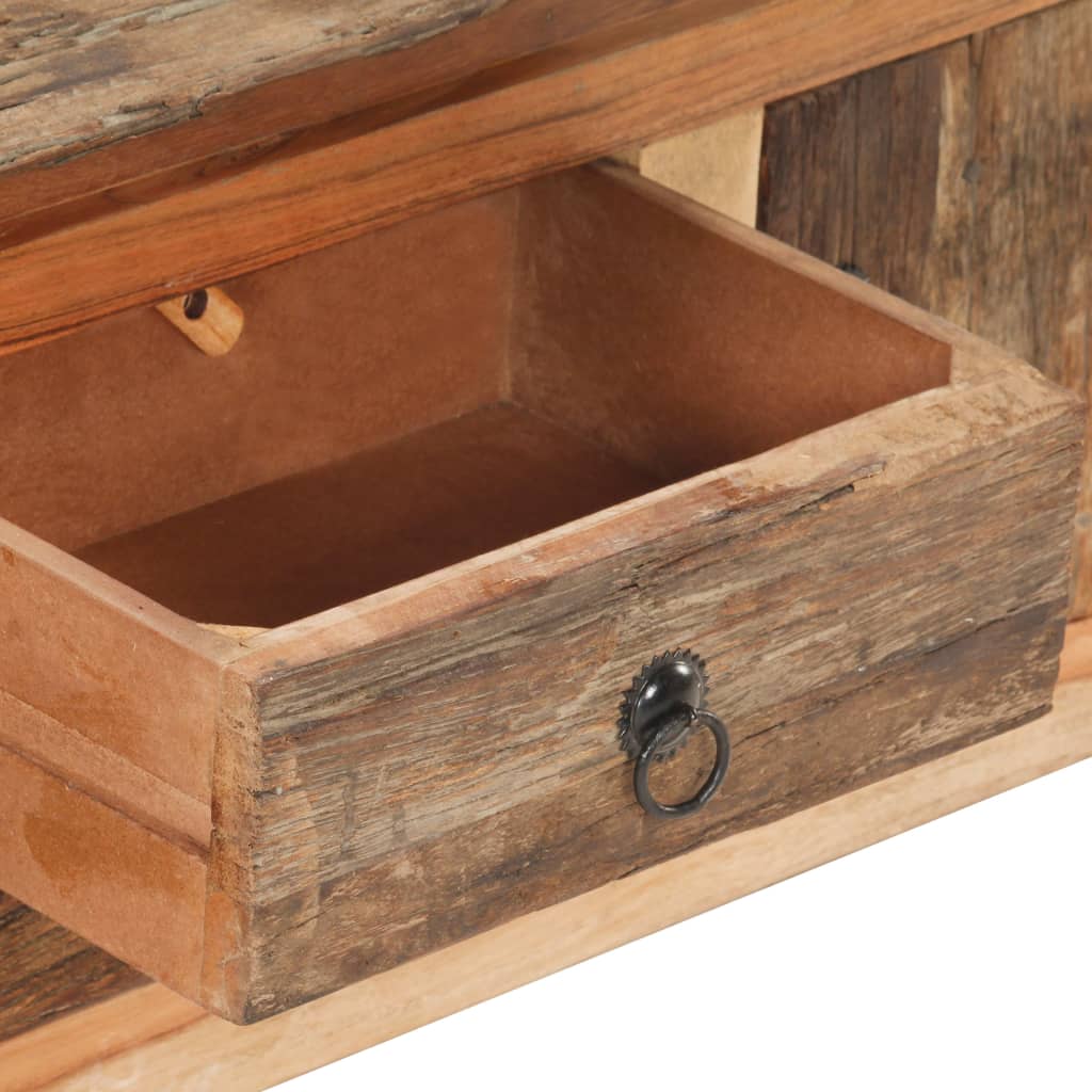 Meuble TV en Acacia et Bois de Récupération - 120 cm-Mon Meuble TV-7