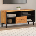 Meuble TV en Acacia et Métal - 100 cm-Mon Meuble TV-Naturel-Bois d'acacia massif-1-11