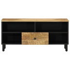 Meuble TV en Acacia et Métal - 100 cm-Mon Meuble TV-Naturel-Bois d'acacia massif-1-3