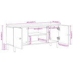 Meuble TV en Acacia et Métal - 105 cm-Mon Meuble TV-12