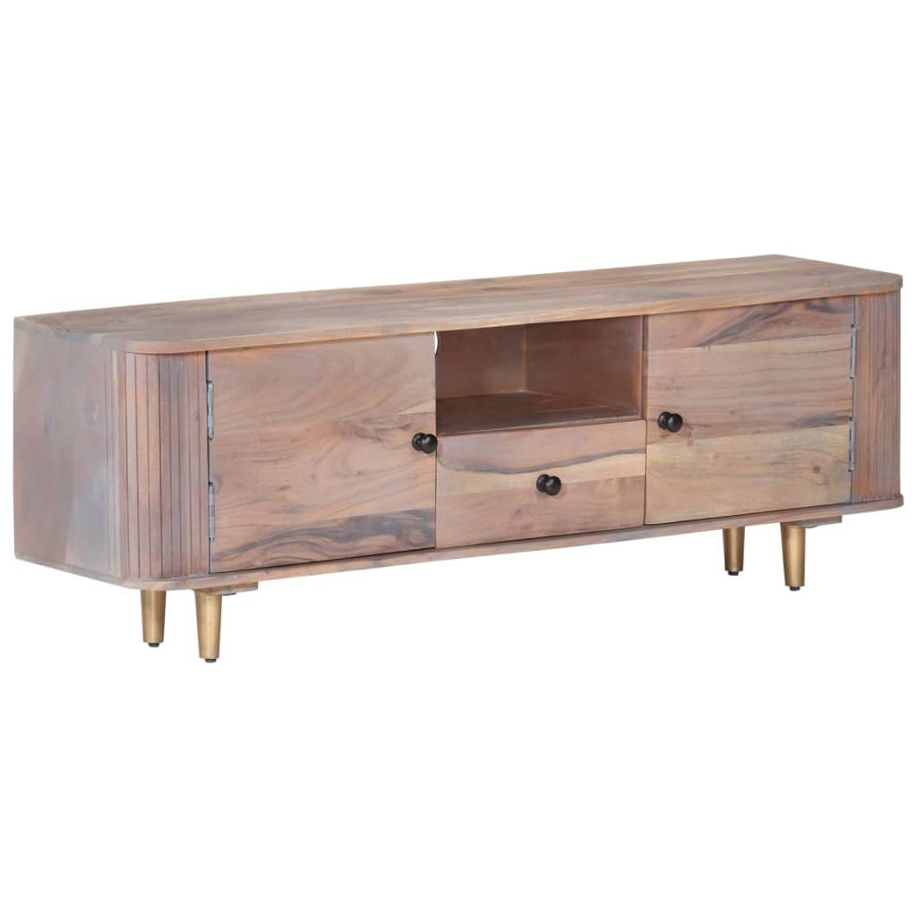 Meuble TV en Acacia et Métal - 118 cm-Mon Meuble TV-10