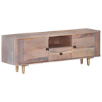 Meuble TV en Acacia et Métal - 118 cm-Mon Meuble TV-10