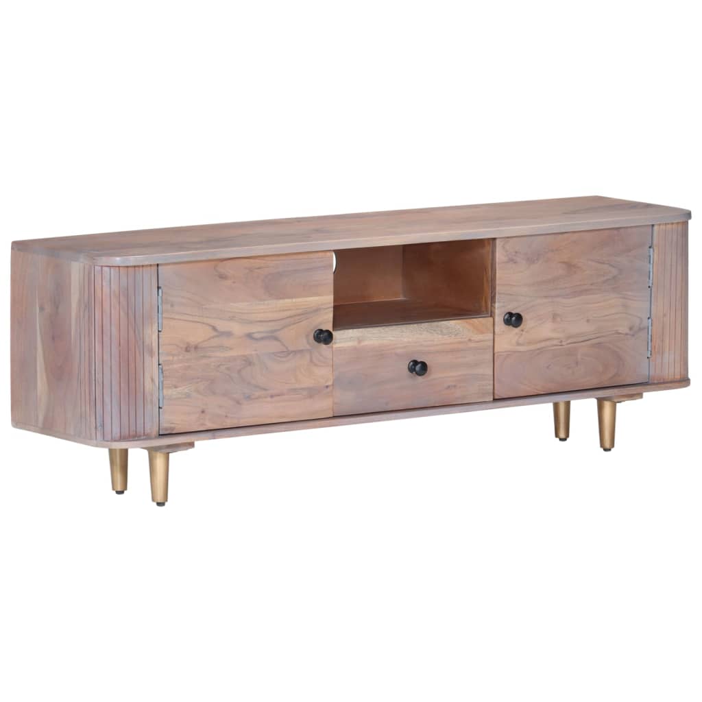 Meuble TV en Acacia et Métal - 118 cm-Mon Meuble TV-11