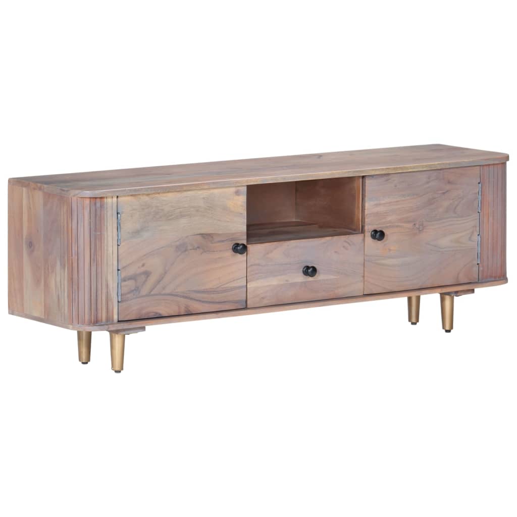 Meuble TV en Acacia et Métal - 118 cm-Mon Meuble TV-12